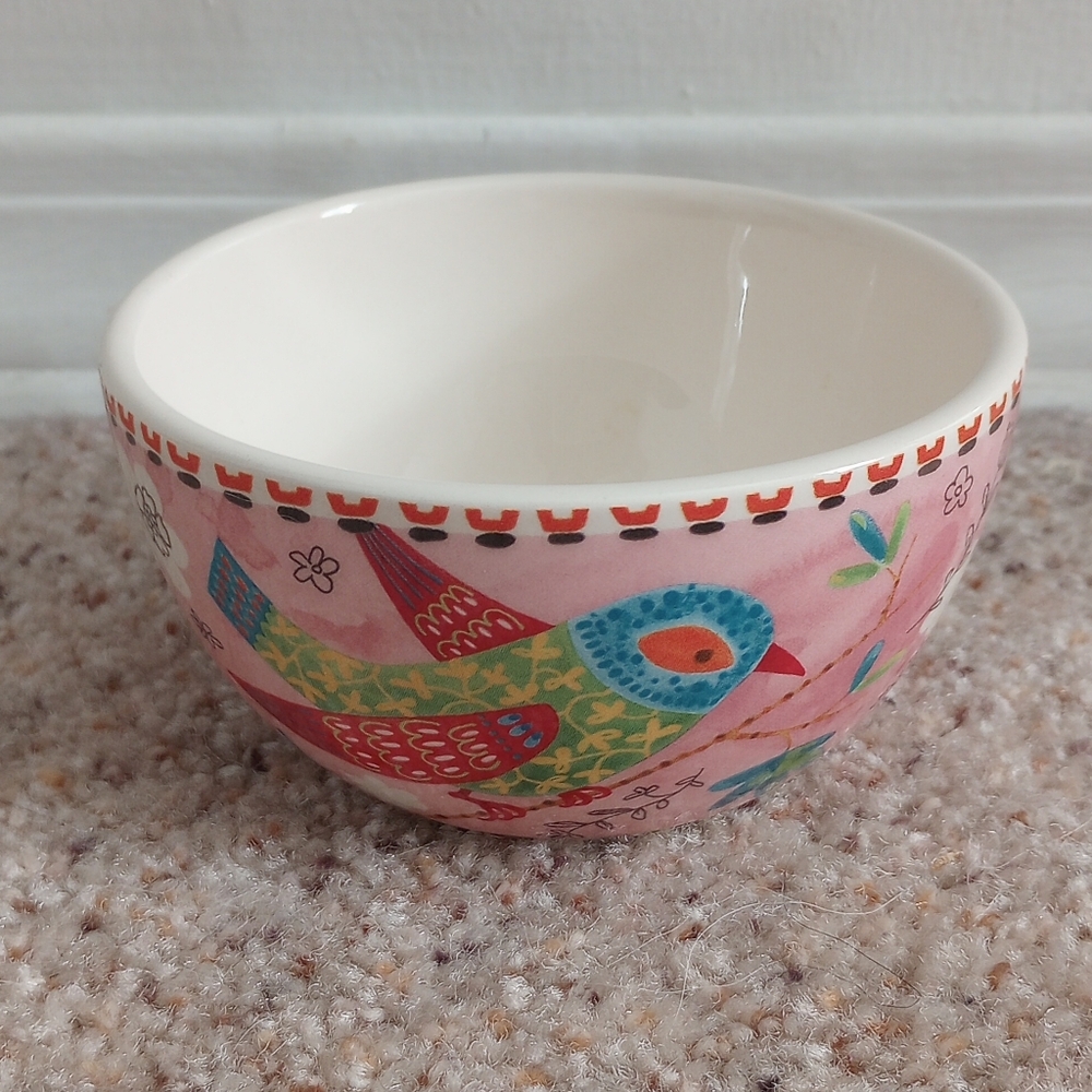 Pier 1 Floral Bird Dish